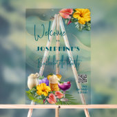 Tropische Drinken vrijgezellenfeest Acryl Bord (Neutraal)