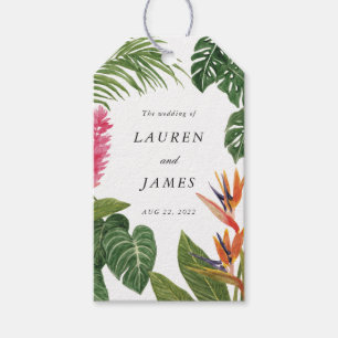 Tropische droom cadeaulabel