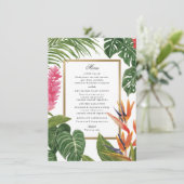 Tropische droom menu (Staand voorkant)