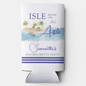 Tropische Eiland Palmboom Bestemming Vrouwenfeest (Achterkant)