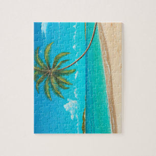 Tropische eilandpuzzel legpuzzel