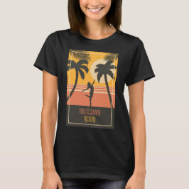 Tropische eindeloze zomervakantie t-shirt