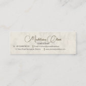  tropische elegant palmboom mini visitekaartje (Achterkant)