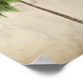  tropische elegant palmboom poster (Hoek)