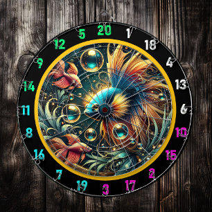 Tropische elegantie Betta Dartboard Design Dartbord