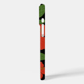 Tropische elegantie rode hibiscus op zwart Case-Mate iPhone case (Achterkant / Links)