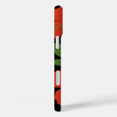 Tropische elegantie rode hibiscus op zwart Case-Mate iPhone case (Achterkant / Rechts)