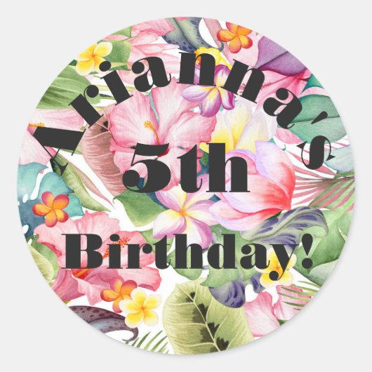 Tropische envelop afdichting Sticker (Voorkant)