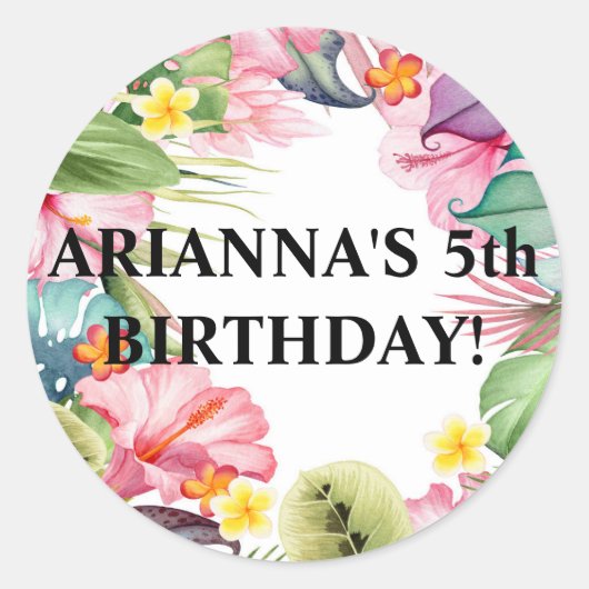 Tropische envelop afdichting Sticker (Voorkant)