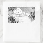 Tropische  Etching Sticker Zuidwind (Tas)