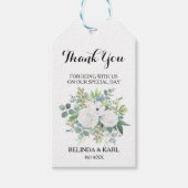 Tropische eucalyptus groen dank u cadeaulabel (Voorkant)