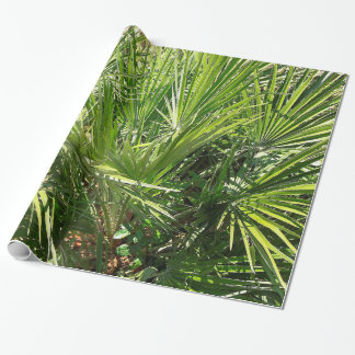 Tropische fan Palm Leaves Cadeaupapier