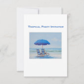 Tropische feest uitnodiging (Voorkant)