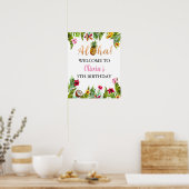 Tropische feestdag poster (Keuken)