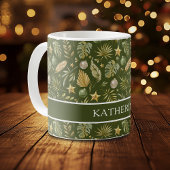 Tropische feestelijke kerstnaam koffiemok