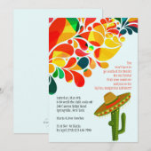 Tropische Fiesta Cinco de Mayo uitnodiging (Voorkant / Achterkant)