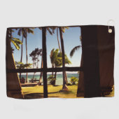 Tropische Fiji Beach Scene GTCNA Golfhanddoek (Horizontaal)