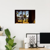 Tropische Fiji Beach Scene wapcan Poster (Thuiskantoor)