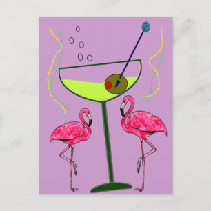 Tropische Flamingo Art Gifts Briefkaart