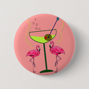Tropische Flamingo Art Gifts Ronde Button 5,7 Cm