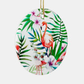 Tropische flamingo art. keramisch ornament (Rechts)