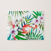 Tropische flamingo art. legpuzzel (Horizontaal)