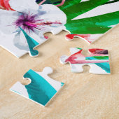 Tropische flamingo art. legpuzzel (Zijkant)