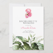 Tropische Flamingo Bachelorette Weekend Itinerary Kaart (Voorkant)