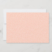 Tropische Flamingo Coral Birthday Kaart (Achterkant)