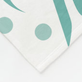 Tropische flamingo en bladeren, zomerpatroon. fleece deken (Hoek)