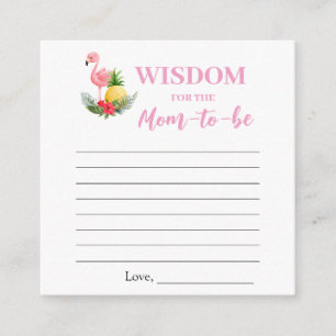 Tropische Flamingo gebeden voor Baby shower Kaart