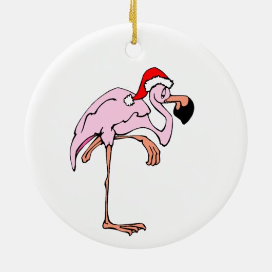 Tropische Flamingo ornament (Achterkant)