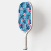 Tropische Flamingo Palm Print Custom Name Phone # Pickleball Paddle (Links)