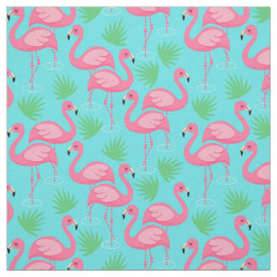 Tropische Flamingo Paradise Whimsical Pink Flaming Stof