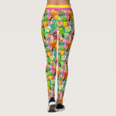Tropische Flamingo Pickleball Power Leggings (Achterkant)