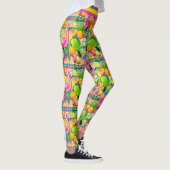 Tropische Flamingo Pickleball Power Leggings (Rechts)
