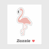 Tropische Flamingo Schattige Sticker (Vel)