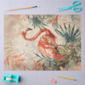 Tropische Flamingo Tissuepapier (Craft)