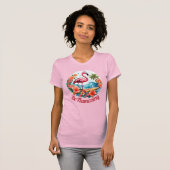 Tropische Flamingo worden verbazingwekkend T-shirt (Voorkant volledig)