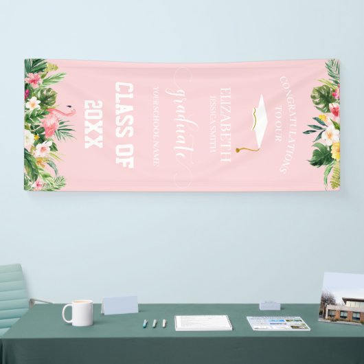 Tropische flamingo's en lederen Afstuderen deur ba Spandoek (Beurs)