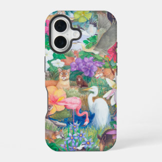 Tropische flora en fauna iPhone Case 16 Hoesje