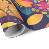 Tropische flora met Vibrant Cadeaupapier (Rol Hoek)