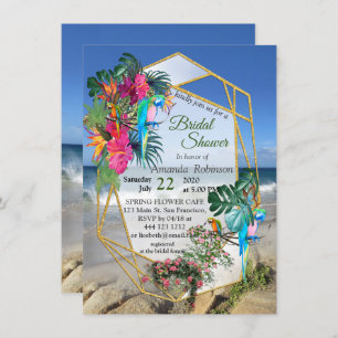 Tropische Flora Paradise Beach Scenery Kaart