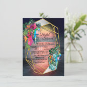 Tropische Flora Paradise bij zonsondergang Kaart (Staand voorkant)