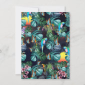 Tropische Flora Paradise bij zonsondergang Kaart (Achterkant)