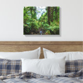 Tropische flora van het regenwoud van el yunque canvas afdruk (Insitu (Slaapkamer))