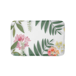 Tropische Floral Badmat