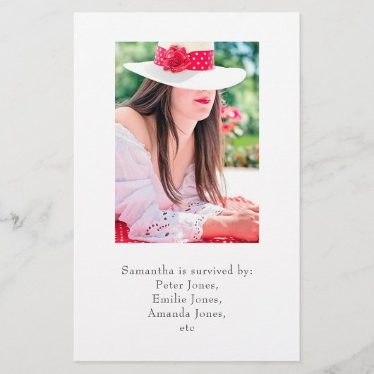 Tropische Floral Beach Celebration of Life Flyer (Voorkant)