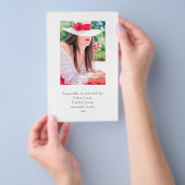 Tropische Floral Beach Celebration of Life Flyer (Hand)