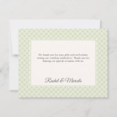 Tropische Floral Beach Wedding Bedankkaart (Achterkant)